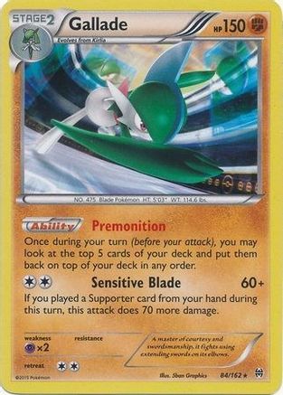 Gallade - 84/162 (Cosmos Holo)/162 - Holofoil Blister Exclusives - Promo
