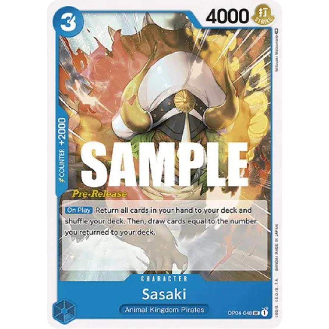 Sasaki (OP04-048) - Kingdoms of Intrigue Pre-Release Cards