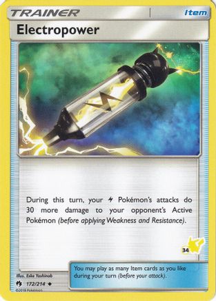 Electropower - 172/214 (#34 Pikachu Stamped)/214 Battle Academy - Promo