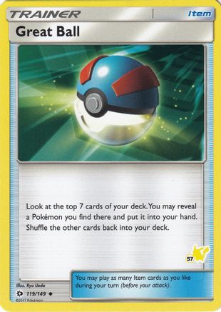 Great Ball - 119/149 (#57 Pikachu Stamped)/149 Battle Academy - Promo