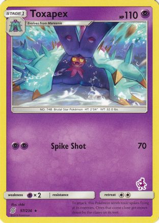 Toxapex - 97/236 (Mewtwo Stamped)/236 Battle Academy - Promo
