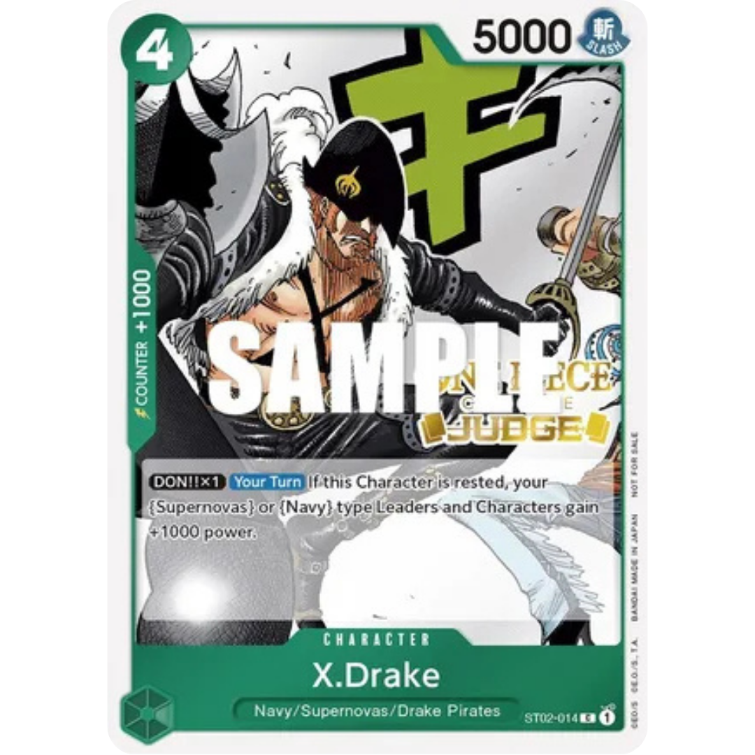 X.Drake (Judge Pack Vol. 2) (ST02-014) - One Piece Promotion Cards Foil