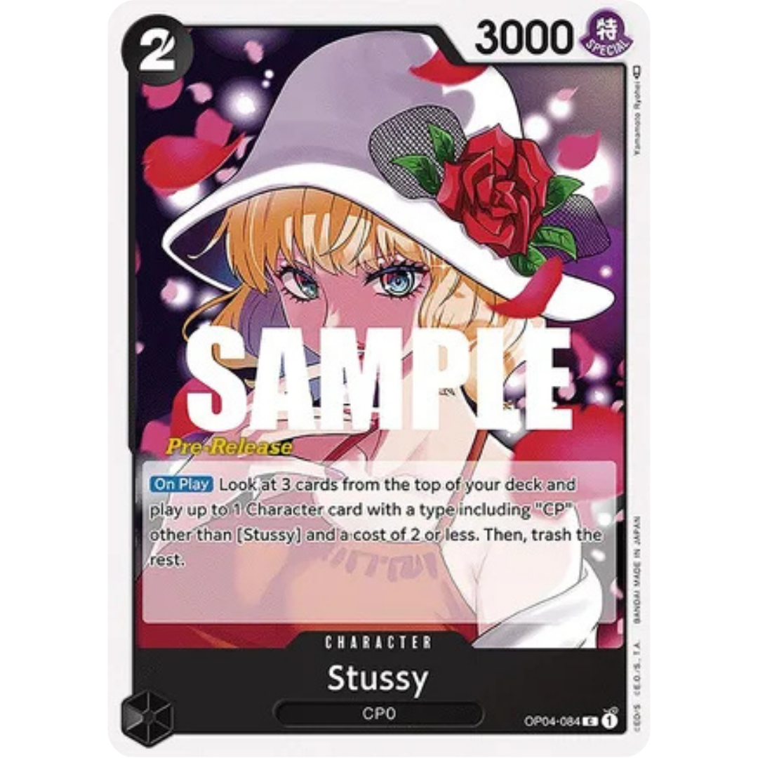 Stussy (OP04-084) - Kingdoms of Intrigue Pre-Release Cards