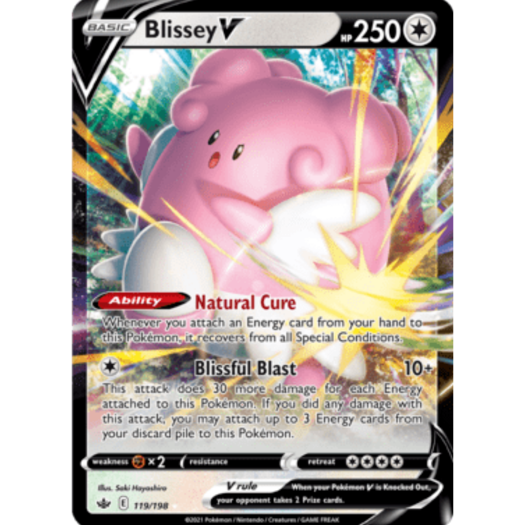 Blissey V 119 - Holofoil SWSH06 Chilling Reign - Ultra Rare