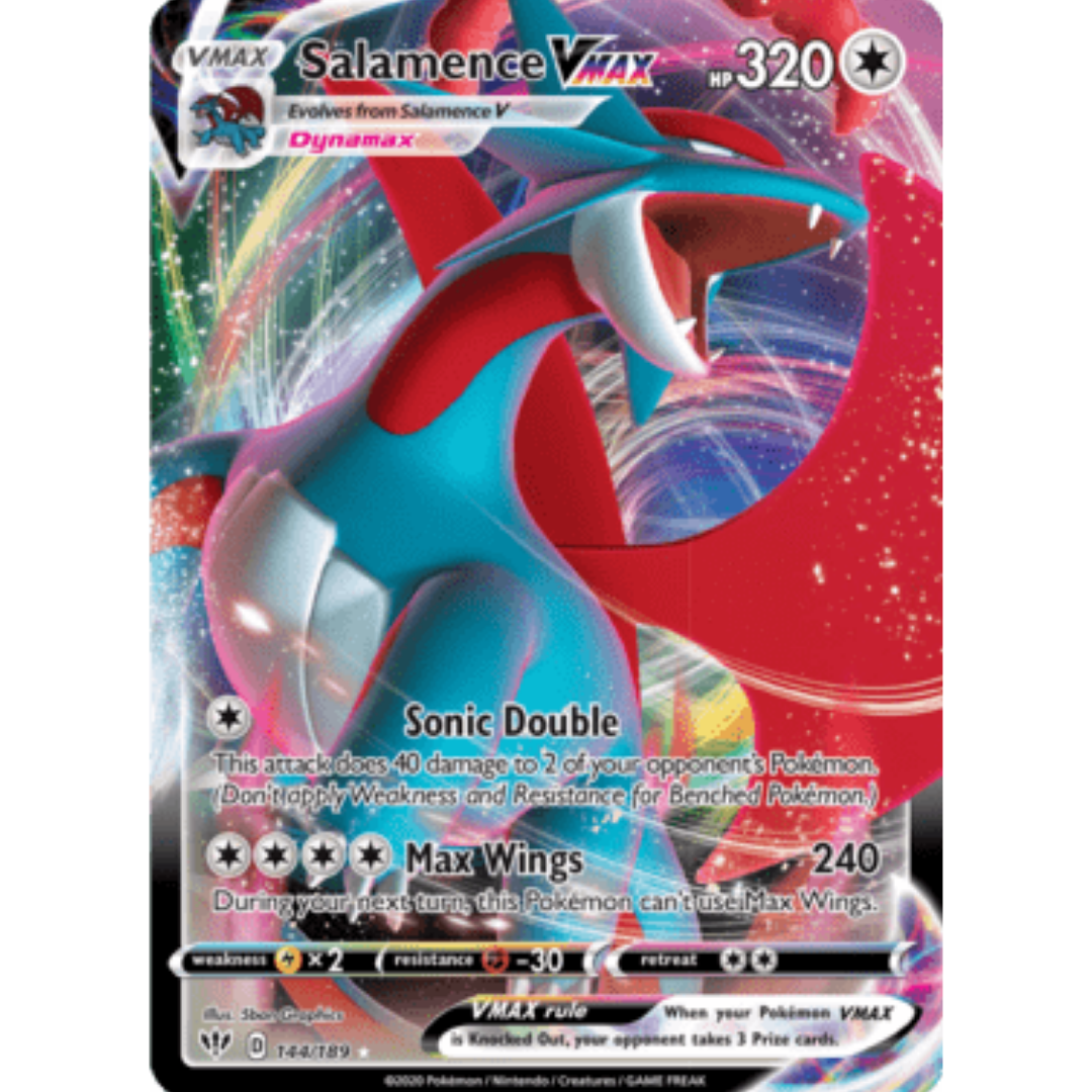 Salamence VMAX 144 - Holofoil SWSH03 Darkness Ablaze - Ultra Rare