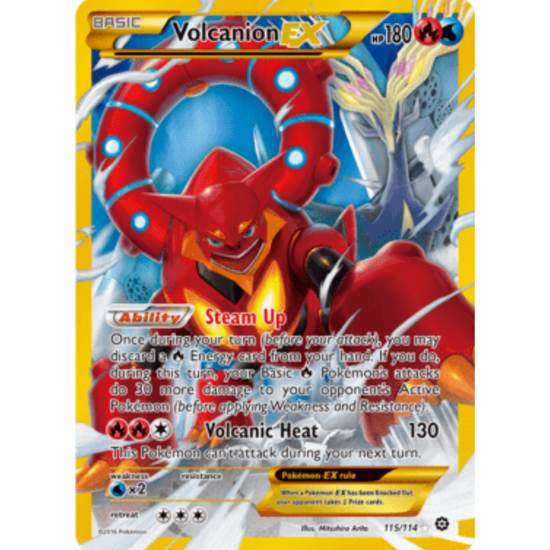 Volcanion EX (Secret) 115/114 - Holofoil XY Steam Siege - Secret Rare