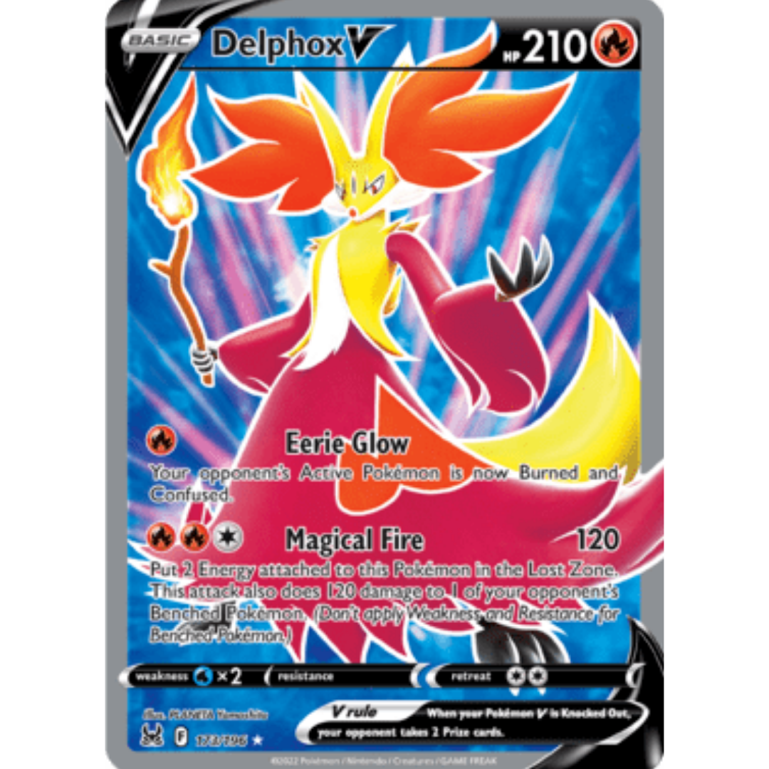 Delphox V (Full Art) 173 - Holofoil SWSH11 Lost Origin - Ultra Rare