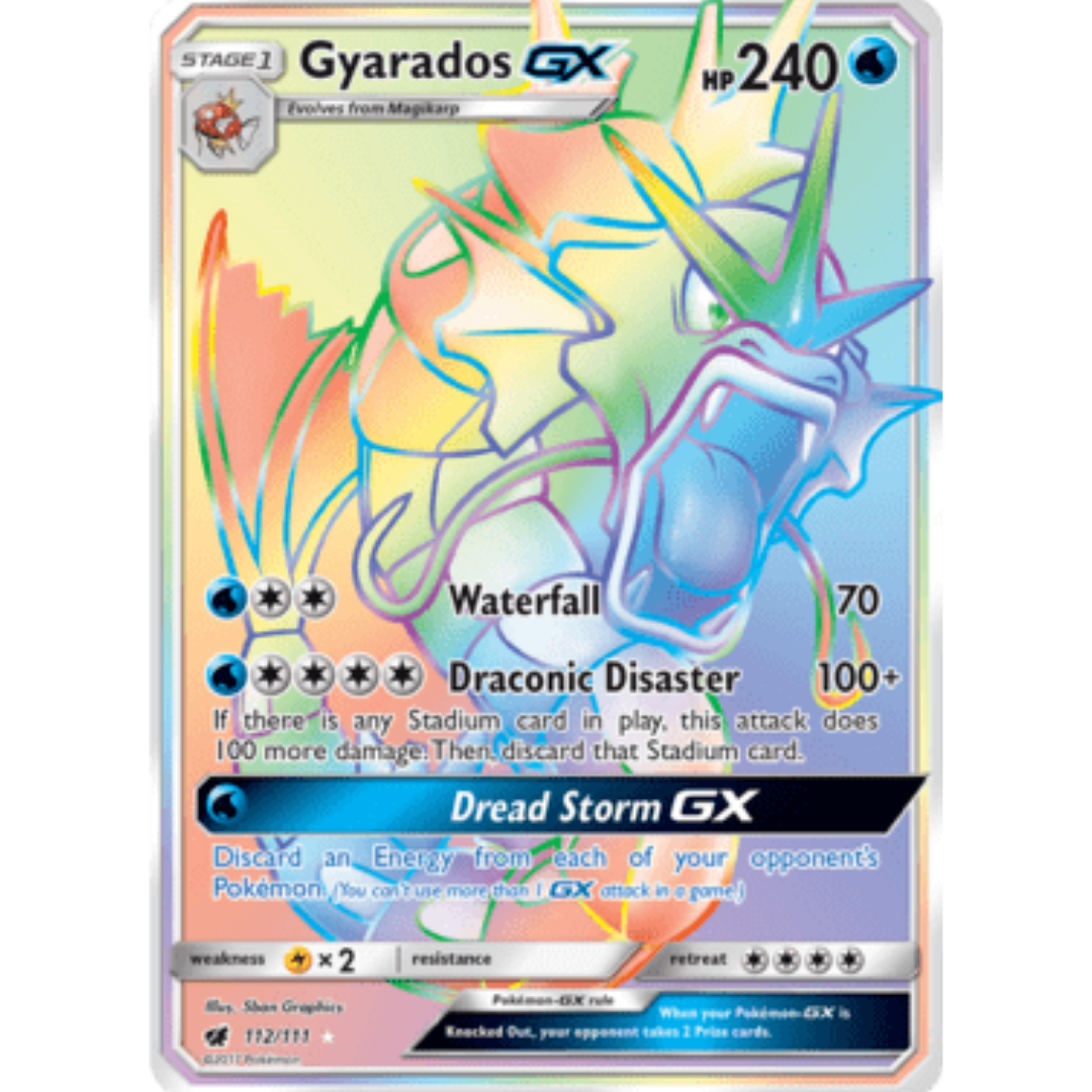 Gyarados GX (Secret) - Holofoil SM Crimson Invasion - Secret Rare