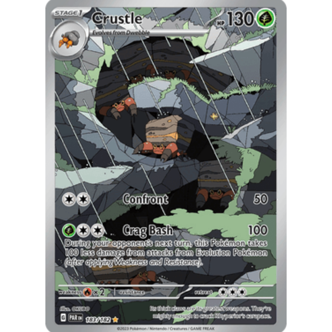 Crustle 183/182 - Holofoil SV04 Paradox Rift - Illustration Rare