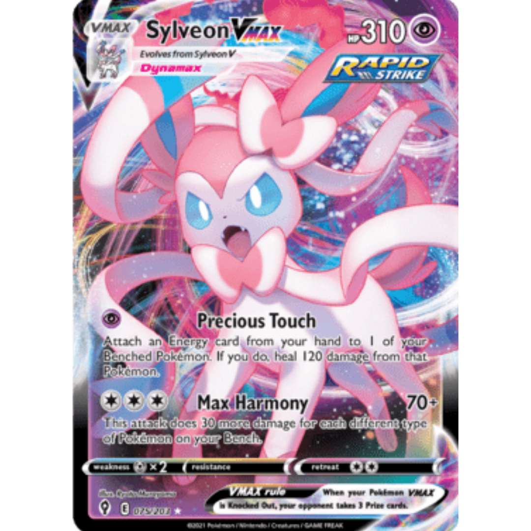 Sylveon VMAX 075 - Holofoil SWSH07 Evolving Skies - Ultra Rare