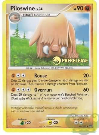 Piloswine - 46/100 (Prerelease)/100 Nintendo Promos - Promo