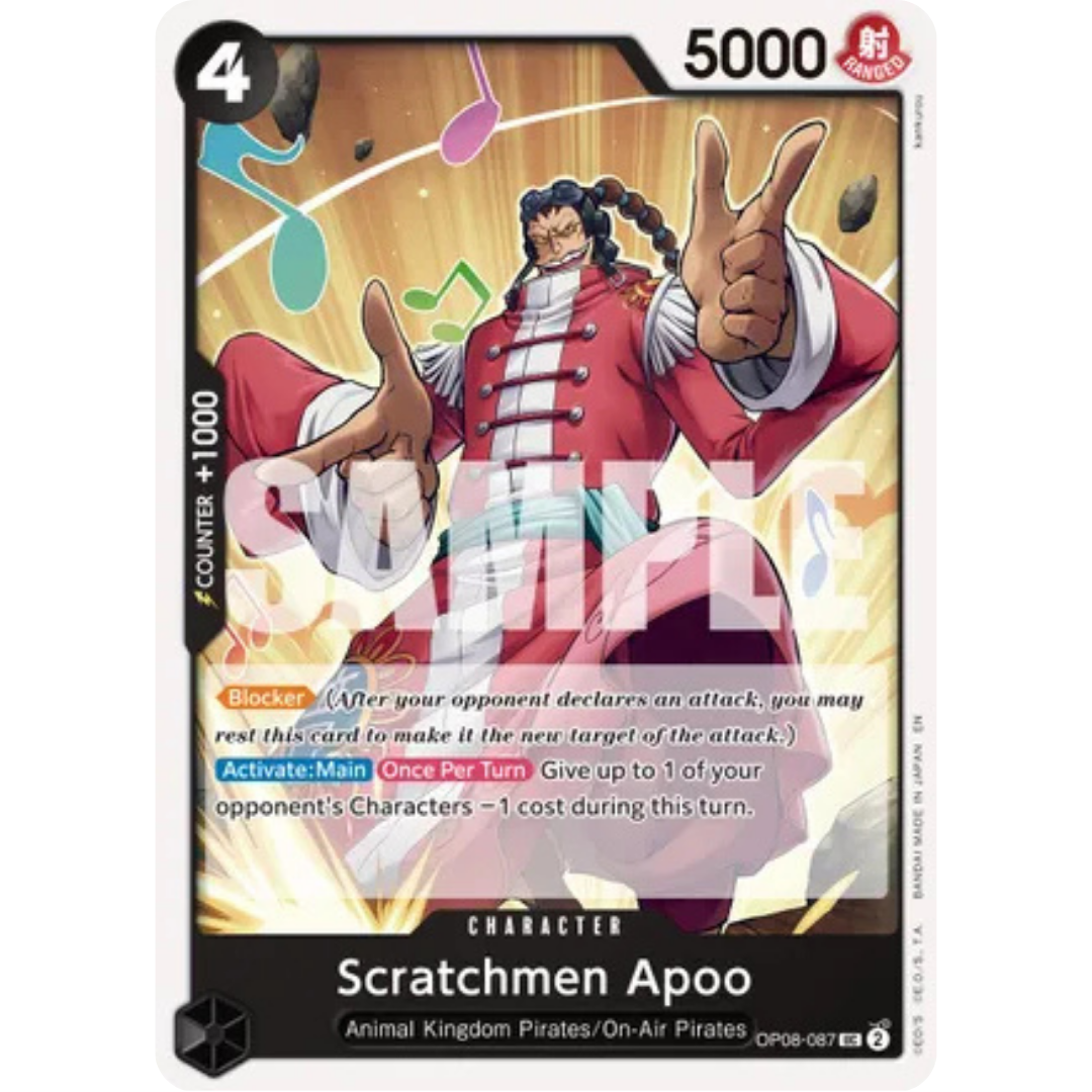 Scratchmen Apoo - OP08-087 (Reprint) (OP08-087) - Premium Booster -The Best- Vol. 2