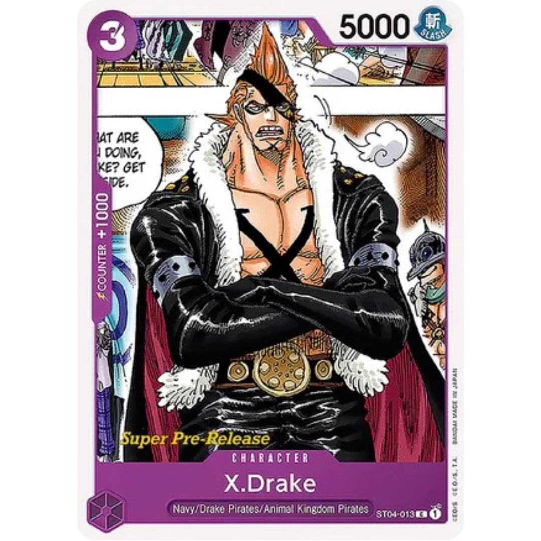 X.Drake (ST04-013) - Super Pre-Release Starter Deck 4: Animal Kingdom Pirates