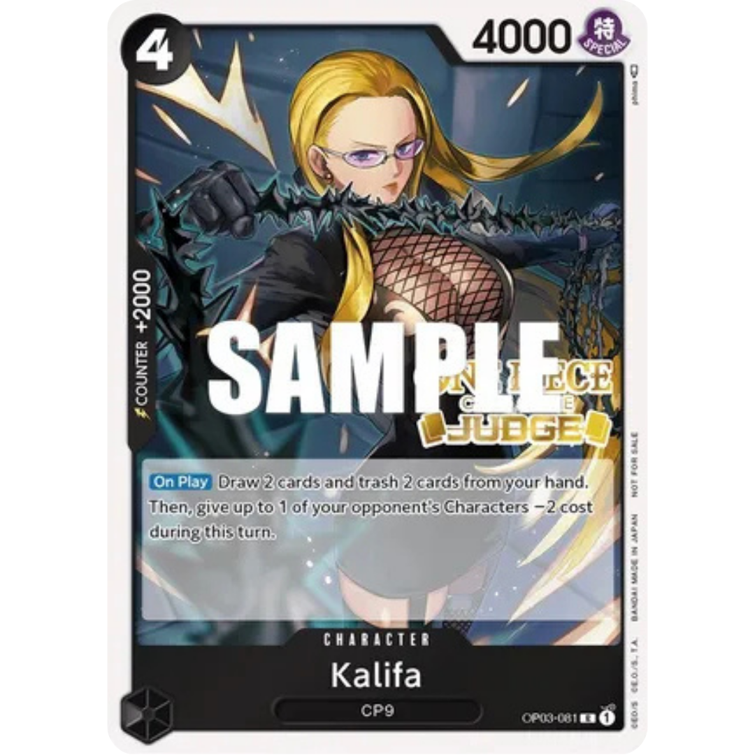 Kalifa (Judge Pack Vol. 2) (OP03-081) - One Piece Promotion Cards Foil