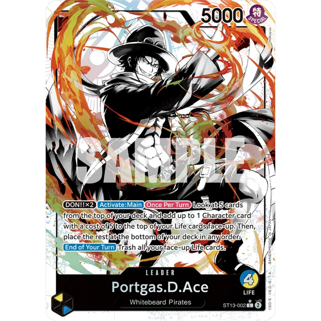 Portgas.D.Ace (002) (Parallel) (ST13-002) - Ultra Deck: The Three Brothers Foil