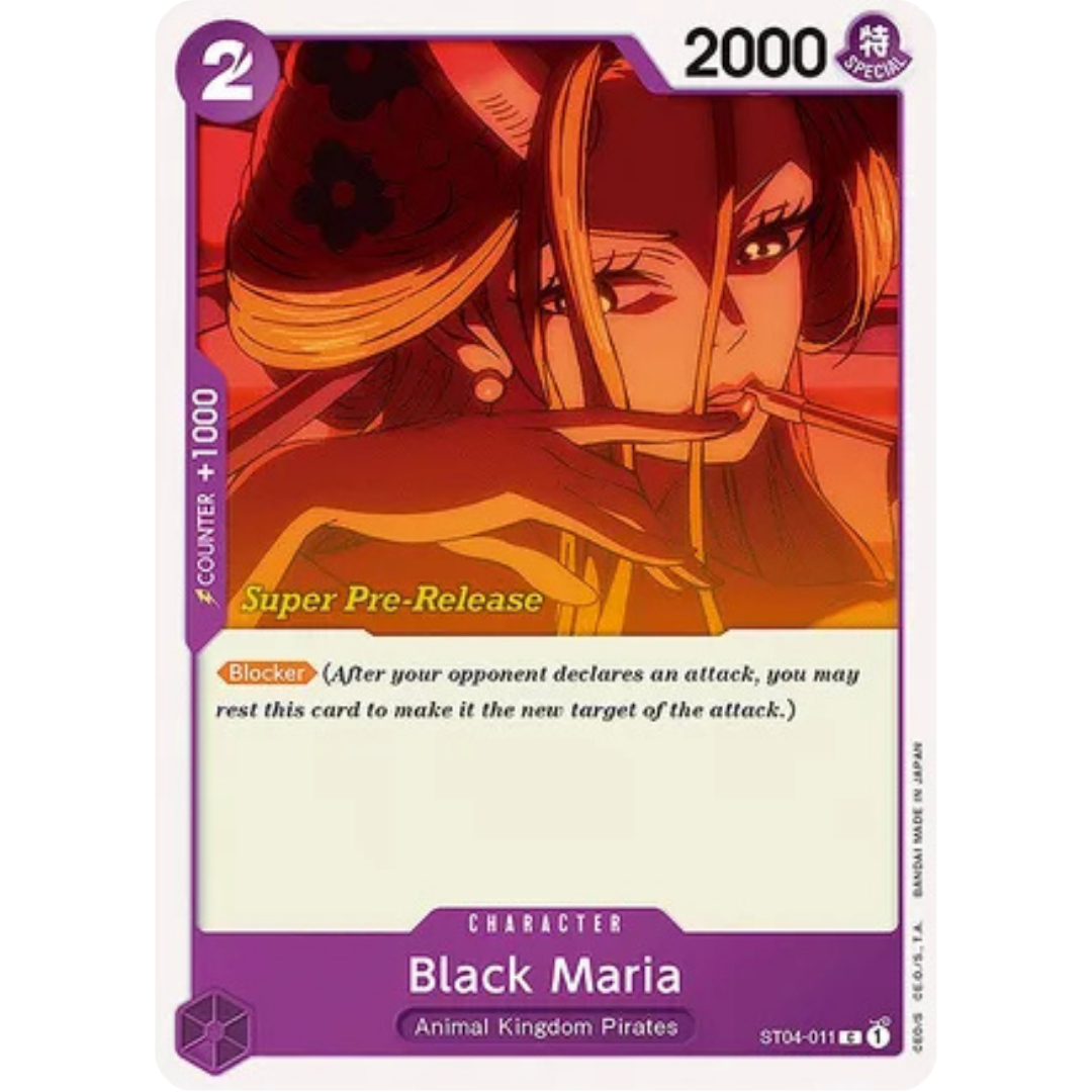 Black Maria (ST04-011) - Super Pre-Release Starter Deck 4: Animal Kingdom Pirates