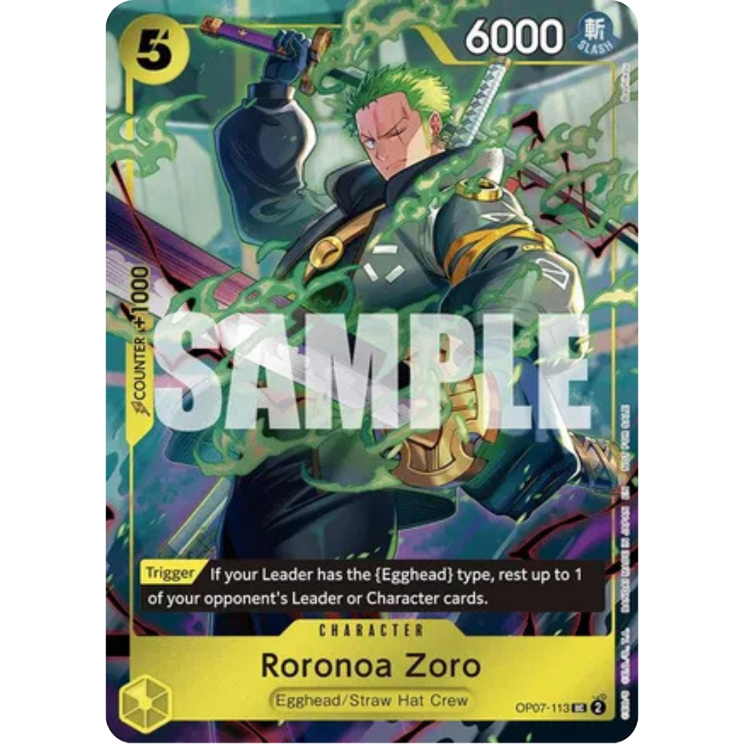 Roronoa Zoro (One Piece Day Dallas 2025) (OP07-113) - One Piece Promotion Cards Foil