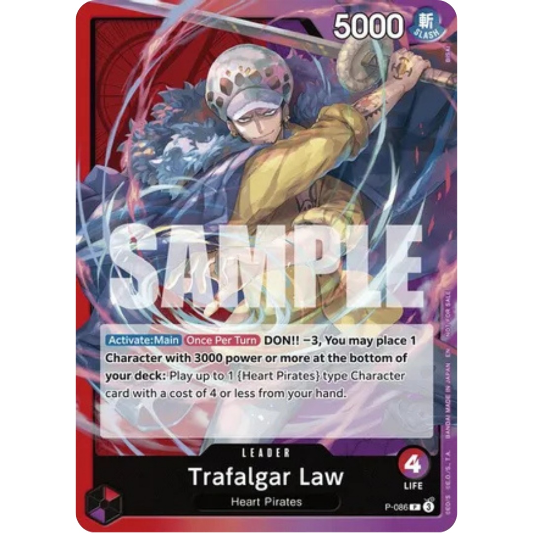 Trafalgar Law (OP10 Release Event) (P-086) - One Piece Promotion Cards