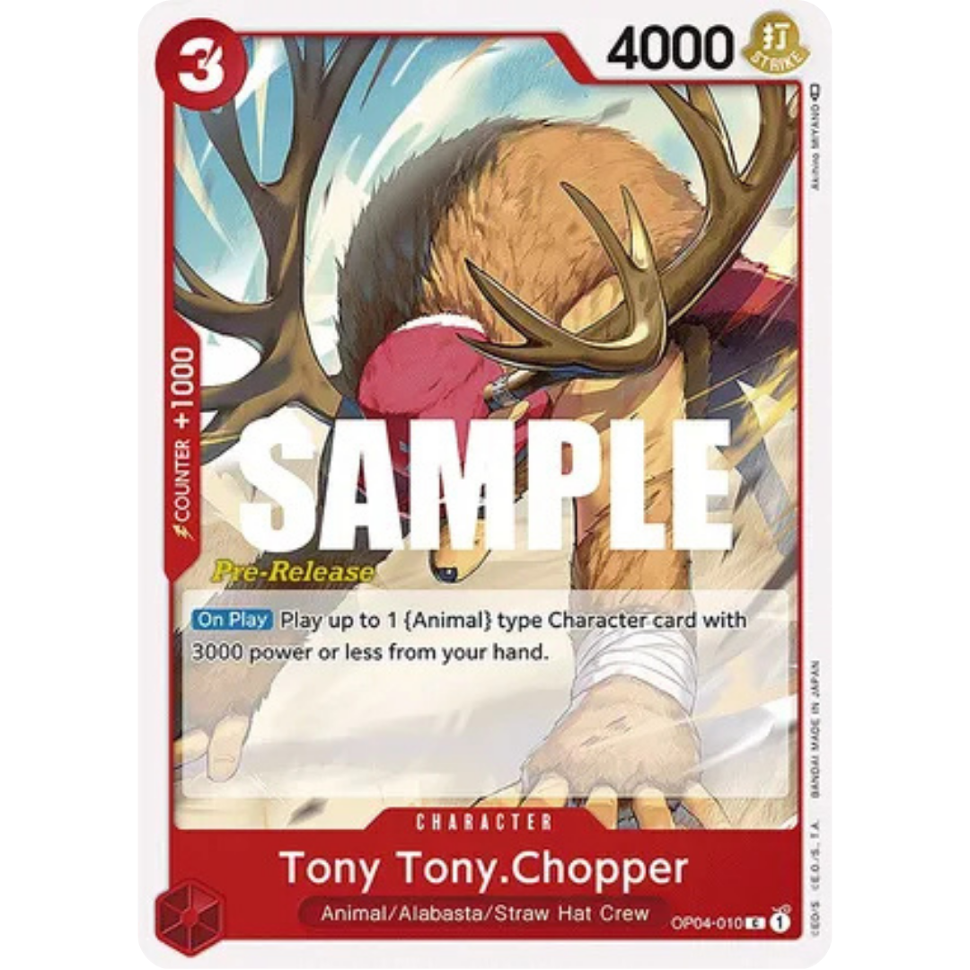 Tony Tony.Chopper (OP04-010) - Kingdoms of Intrigue Pre-Release Cards