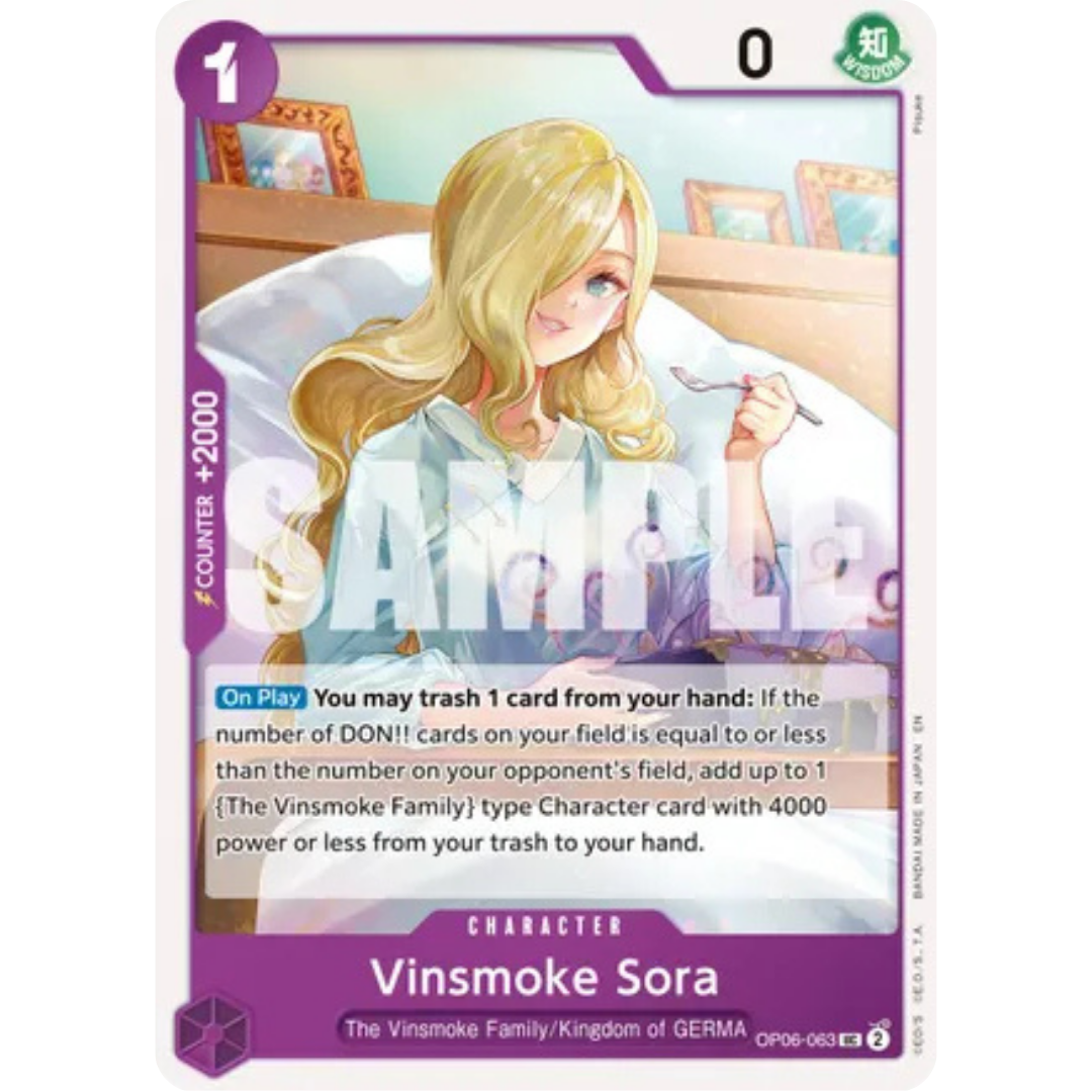 Vinsmoke Sora (Reprint) (OP06-063) - Premium Booster -The Best- Vol. 2