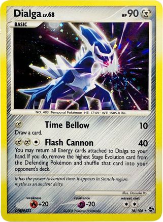 Dialga - 16/106 (Cosmos Holo)/106 - Holofoil Deck Exclusives - Holo Rare