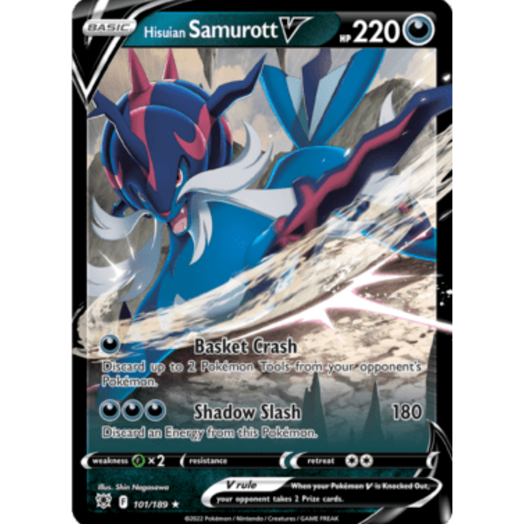 Hisuian Samurott V 101 - Holofoil SWSH10 Astral Radiance - Ultra Rare