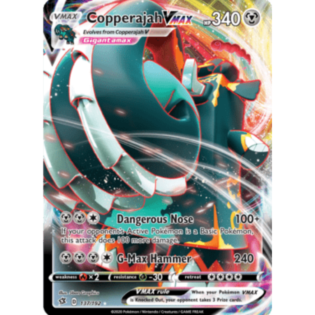 Copperajah VMAX 137 - Holofoil SWSH02 Rebel Clash - Ultra Rare