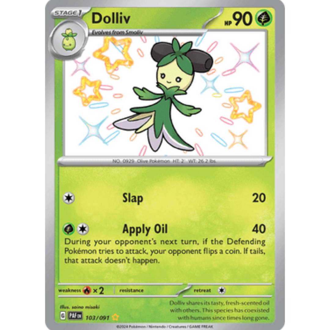 Dolliv 103 - Holofoil SV Paldean Fates - Shiny Rare