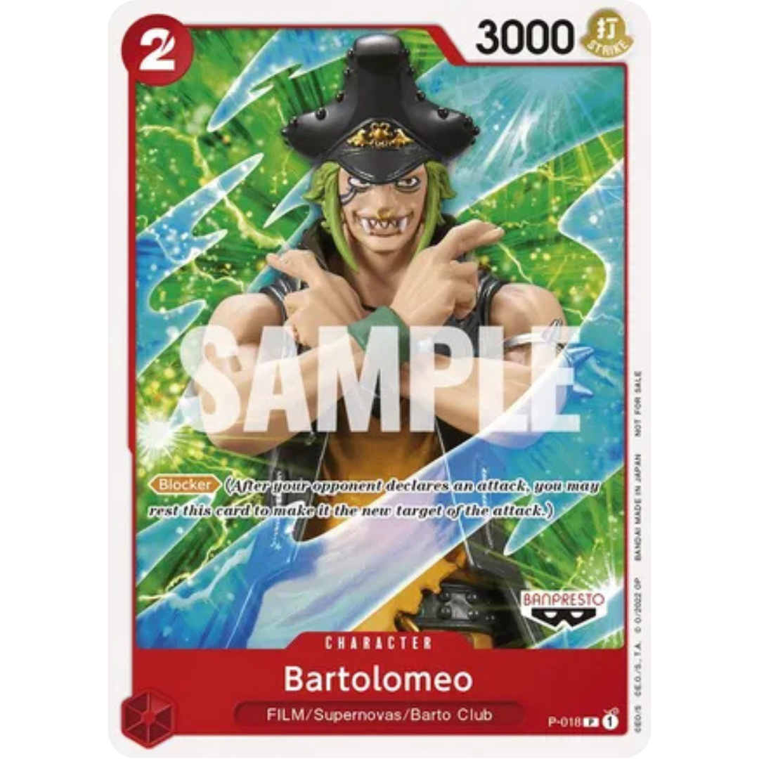 Bartolomeo (One Piece Film Red) (P-018) - One Piece Promotion Cards