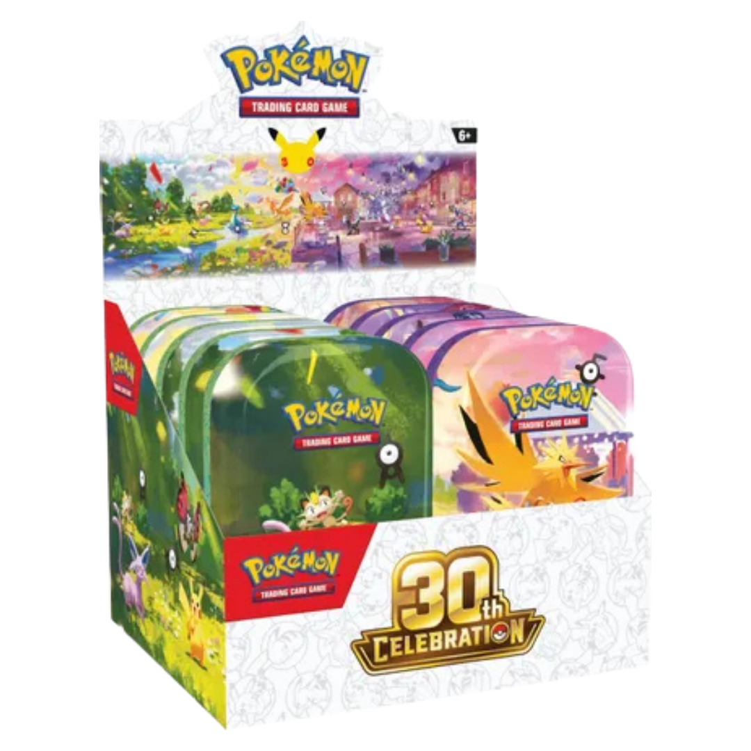 30th Celebration Mini Tin Display