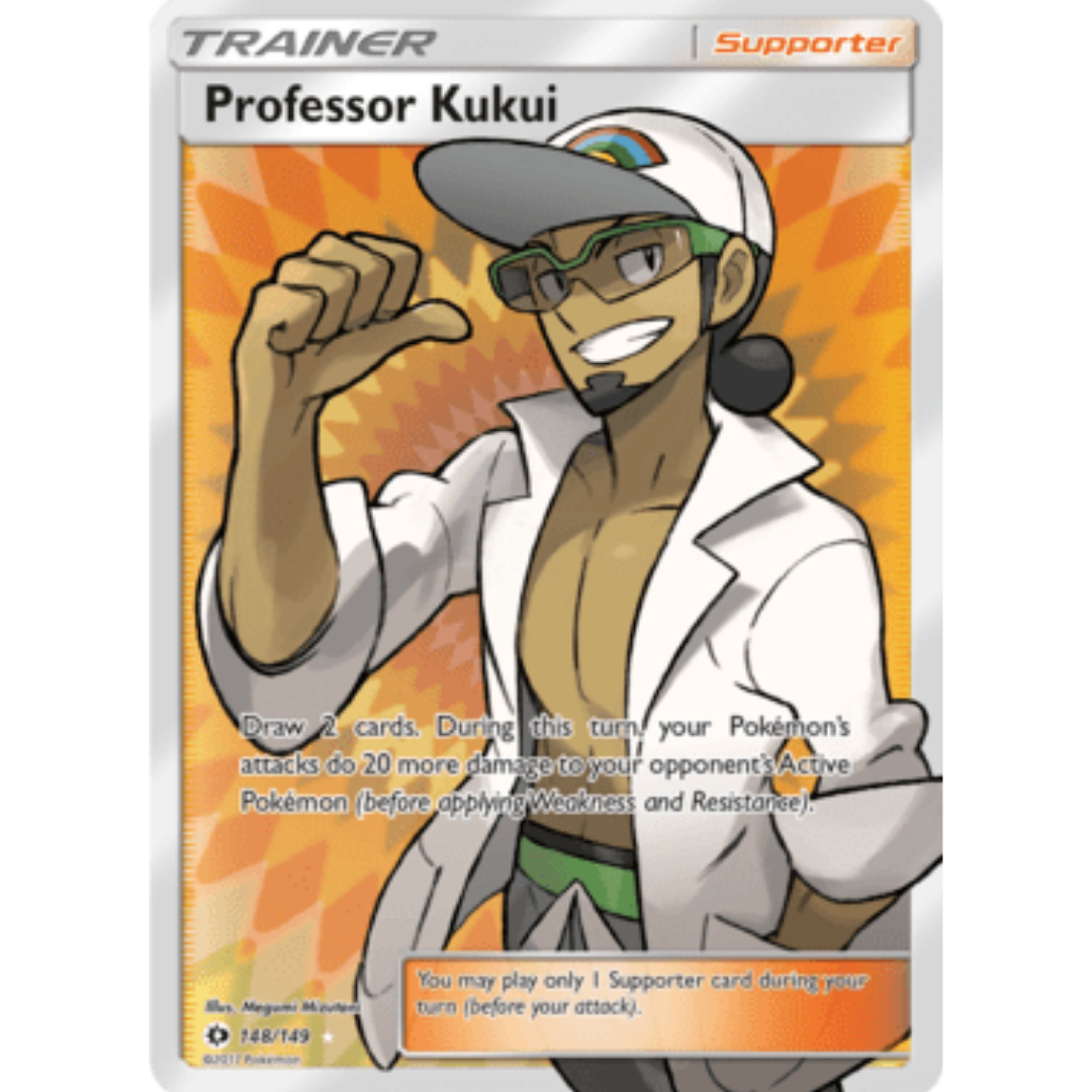 Professor Kukui (Full Art) 148 - Holofoil SM Base Set - Ultra Rare