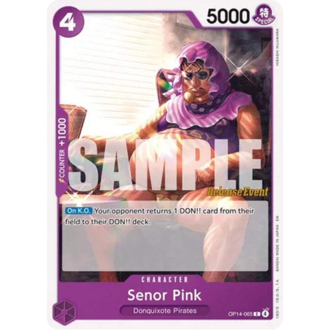 Senor Pink (OP14-065) - The Azure Sea's Seven Release Event Cards