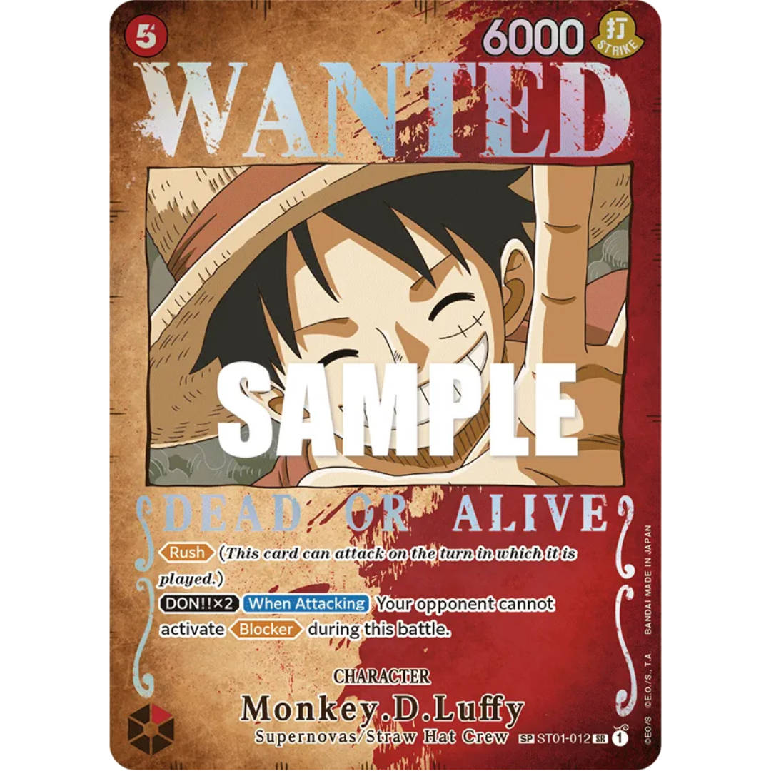Monkey.D.Luffy (Wanted Poster) (ST01-012) - Pillars of Strength Foil
