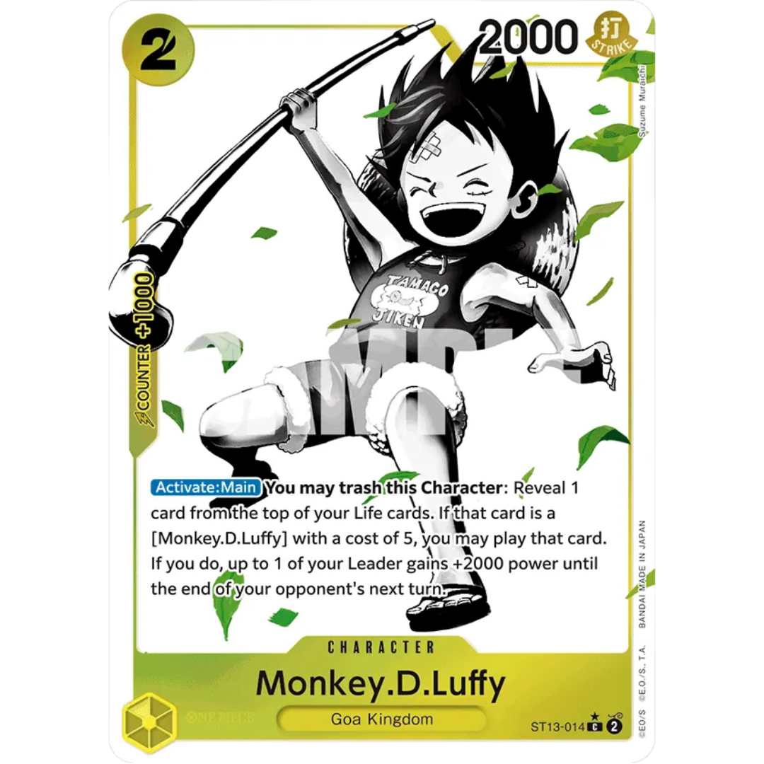 Monkey.D.Luffy (014) (Parallel) (ST13-014) - Ultra Deck: The Three Brothers Foil
