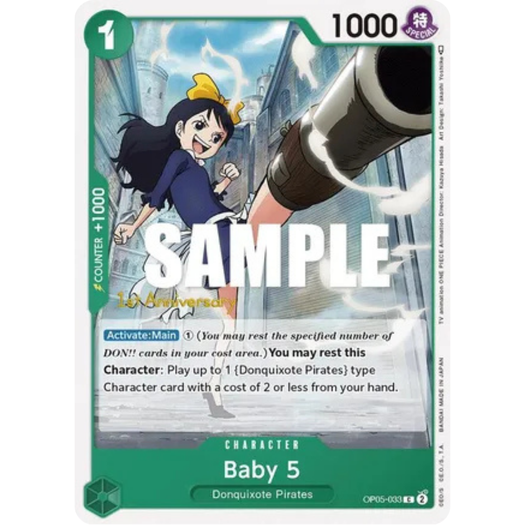 Baby 5 (033) (OP05-033) - Awakening of the New Era: 1st Anniversary Tournament Cards