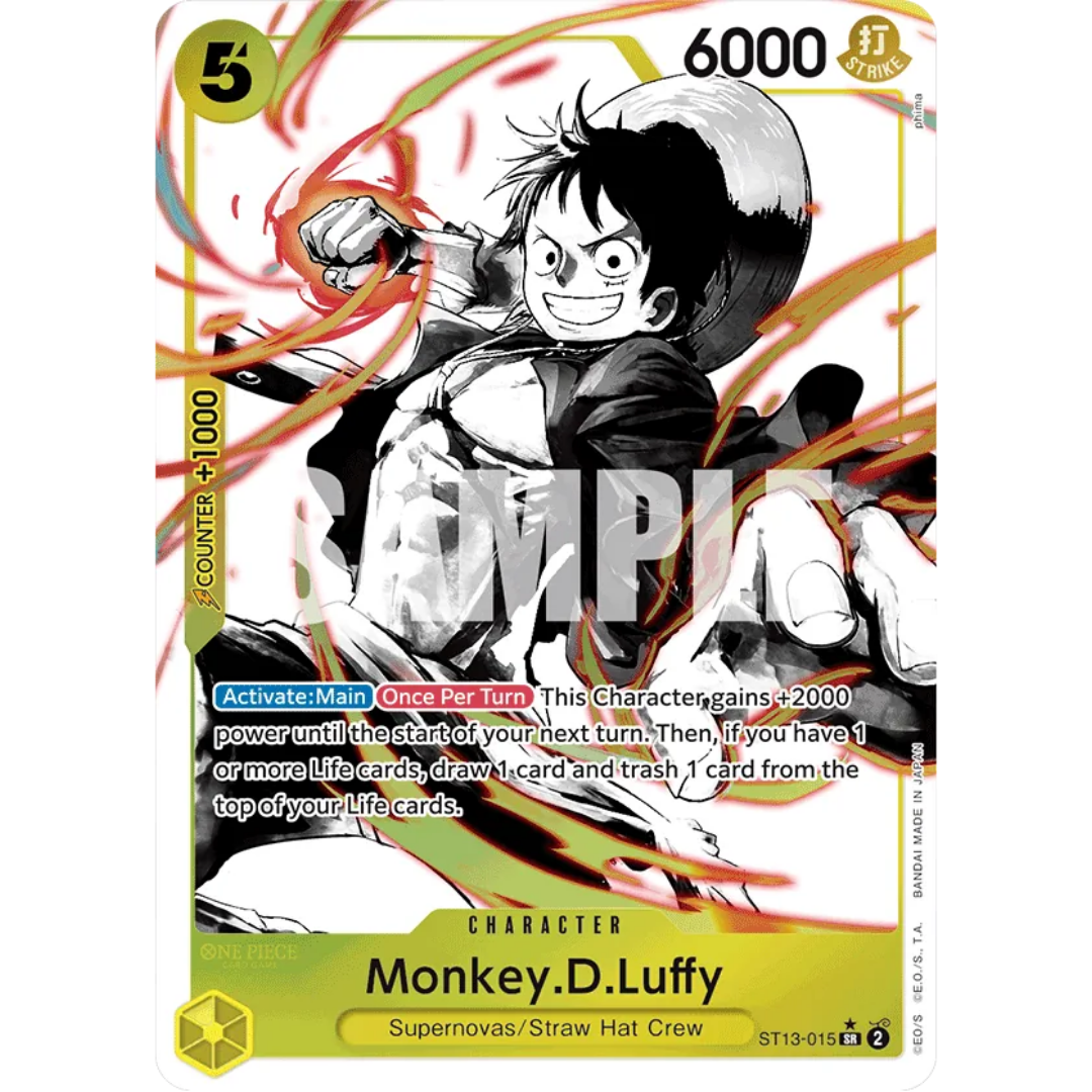 Monkey.D.Luffy (015) (Parallel) (ST13-015) - Ultra Deck: The Three Brothers Foil