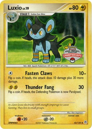 Luxio - 52/130 (State Championship Promo)/130 League & Championship Cards - Promo