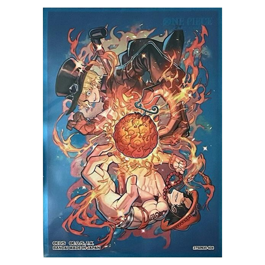 One Piece Official Sleeves Devil Fruits Collection Vol.2 10-Pack - Ace & Sabo
