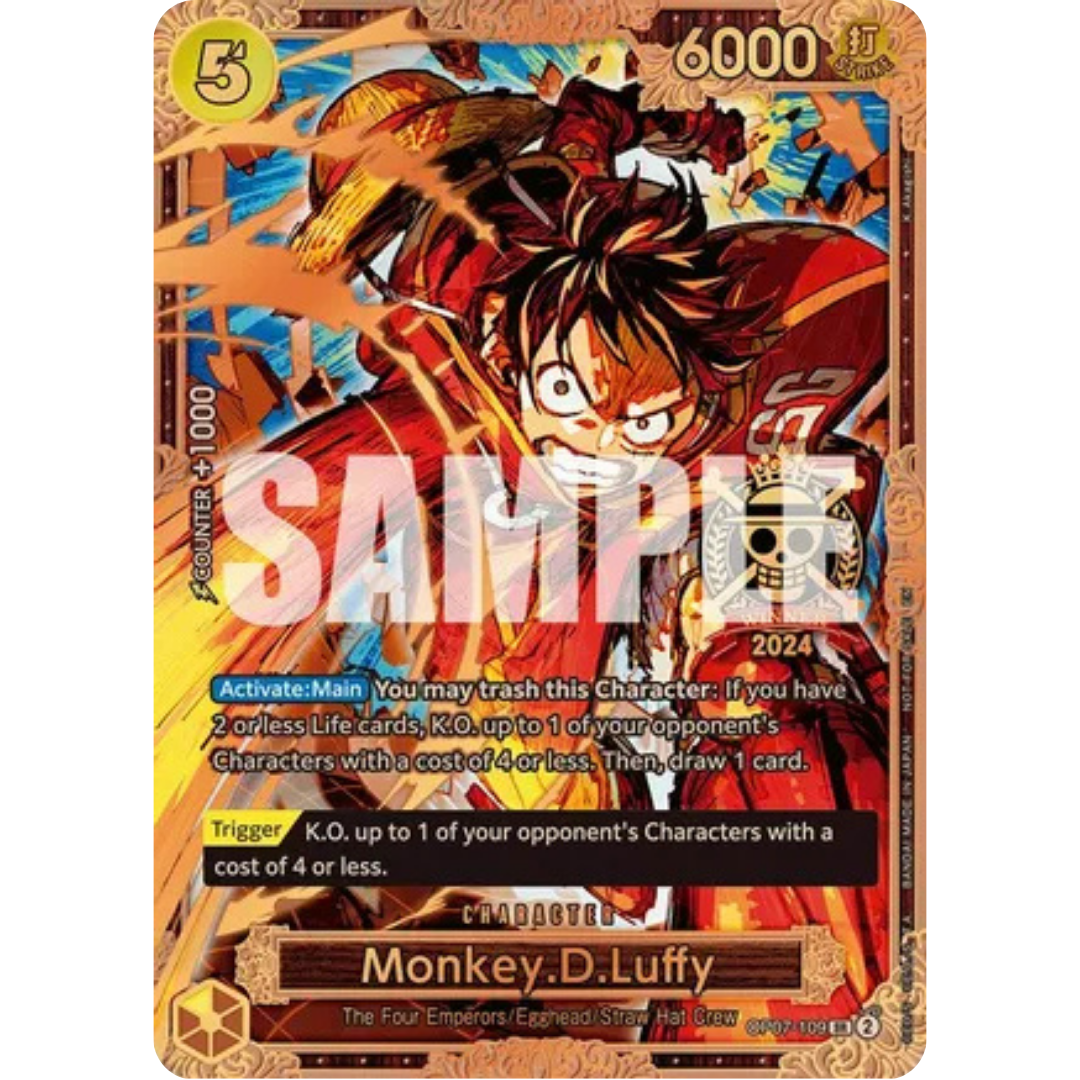 Monkey.D.Luffy (Championship 2024 World Final 3rd Place) (OP07-109) - One Piece Promotion Cards Foil