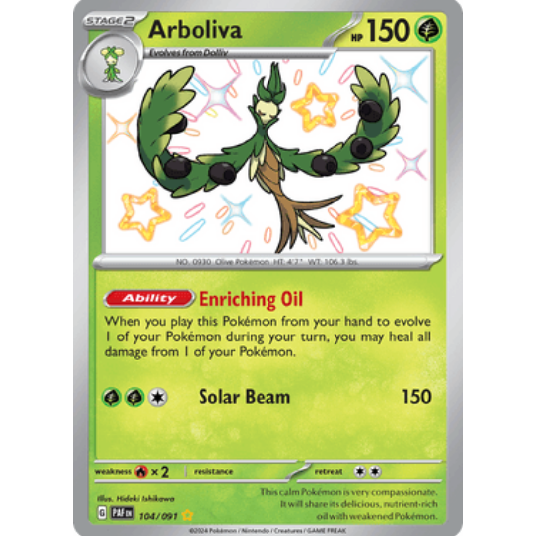 Arboliva 104 - Holofoil SV Paldean Fates - Shiny Rare