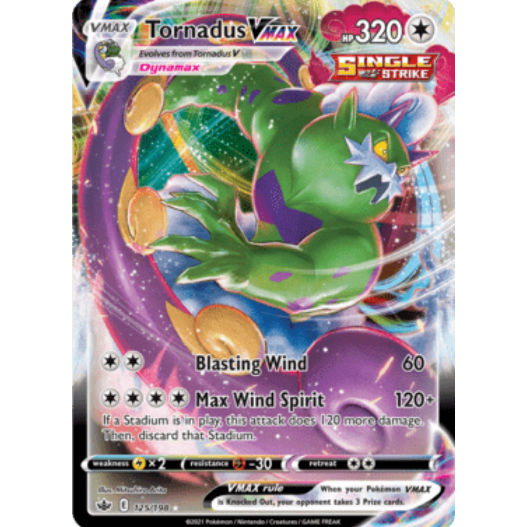 Tornadus VMAX 125 - Holofoil SWSH06 Chilling Reign - Ultra Rare