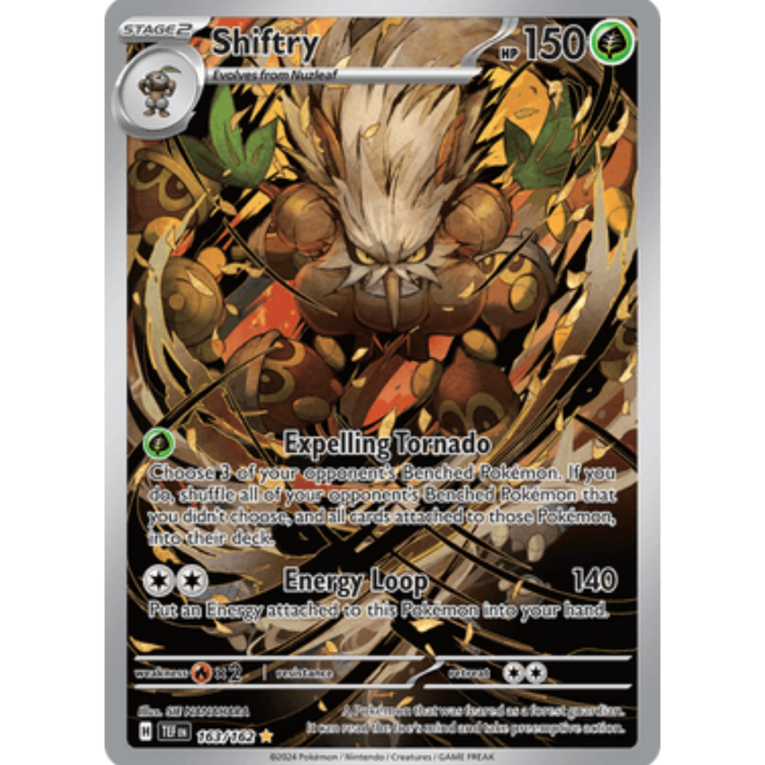 Shiftry 163/162 - Holofoil SV05 Temporal Forces - Illustration Rare
