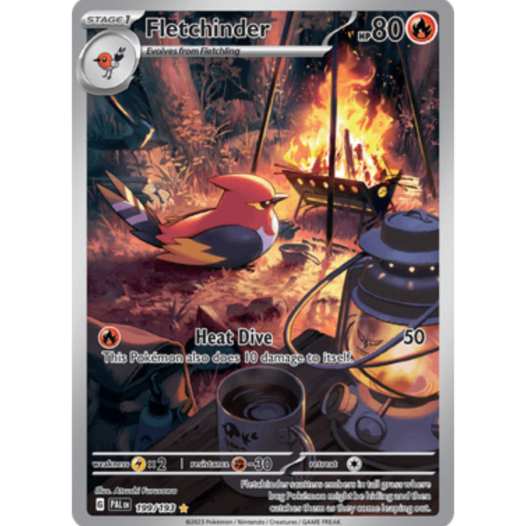 Fletchinder 199/193 - Holofoil SV02 Paldea Evolved - Illustration Rare