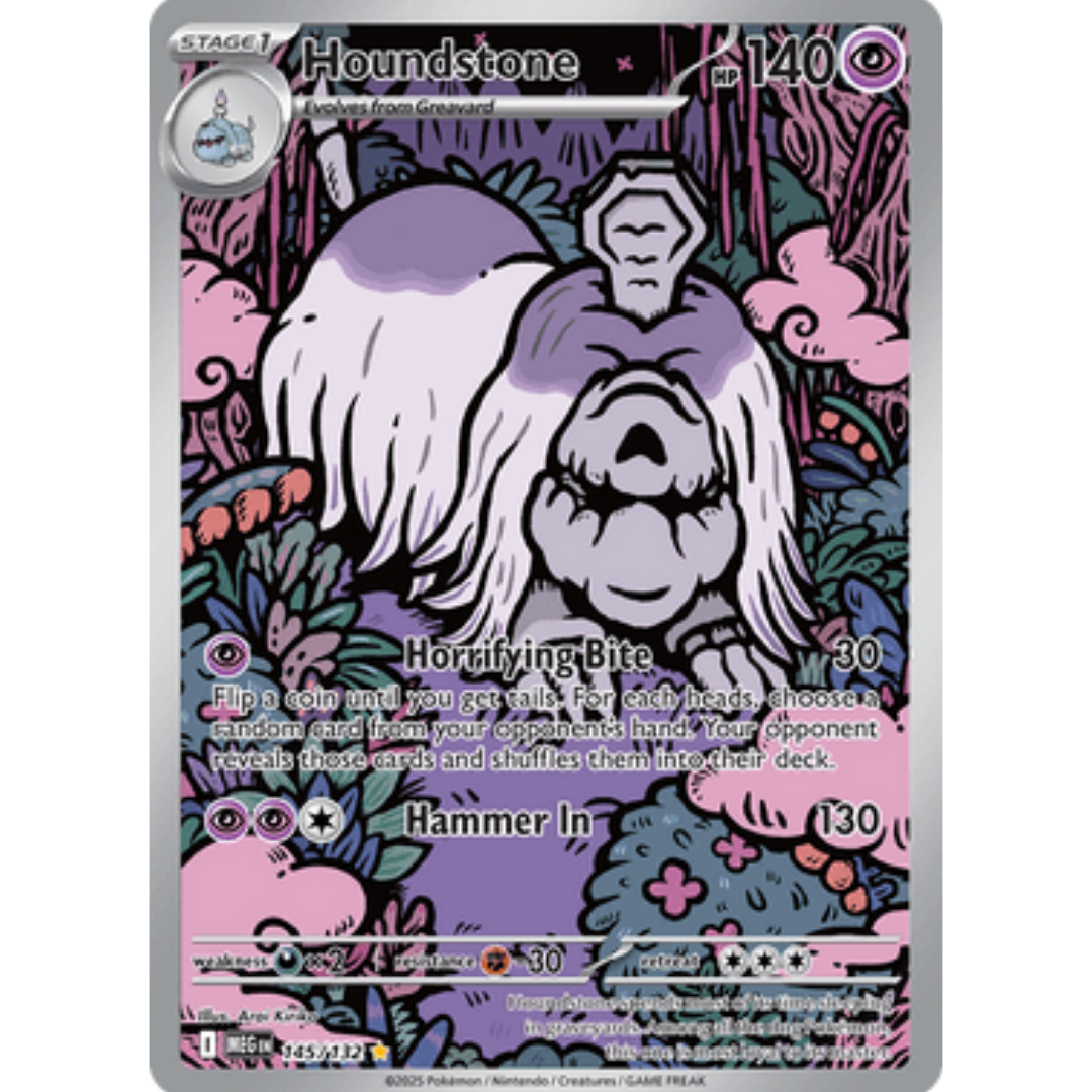 Houndstone 145/132 - Holofoil ME01 Mega Evolution - Shiny Rare