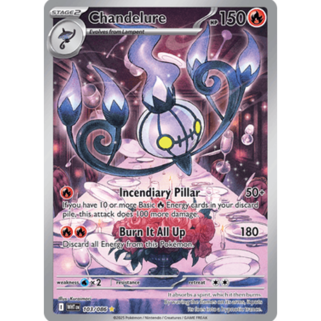 Chandelure 103/086 - Holofoil SV White Flare - Illustration Rare