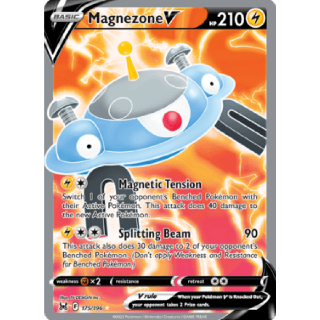Magnezone V (Full Art) 175 - Holofoil SWSH11 Lost Origin - Ultra Rare