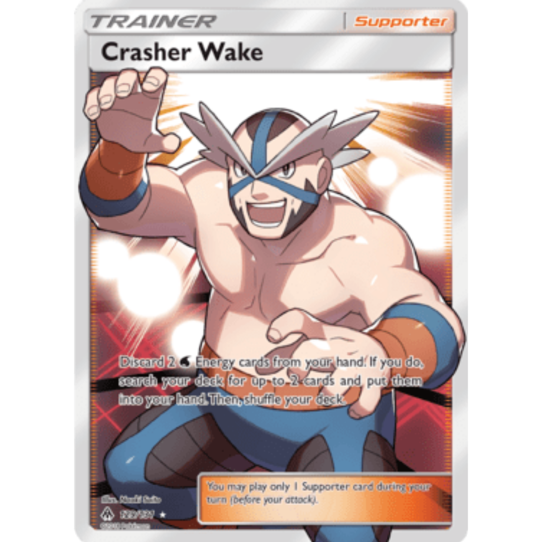 Crasher Wake (Full Art) - Holofoil SM Forbidden Light - Ultra Rare