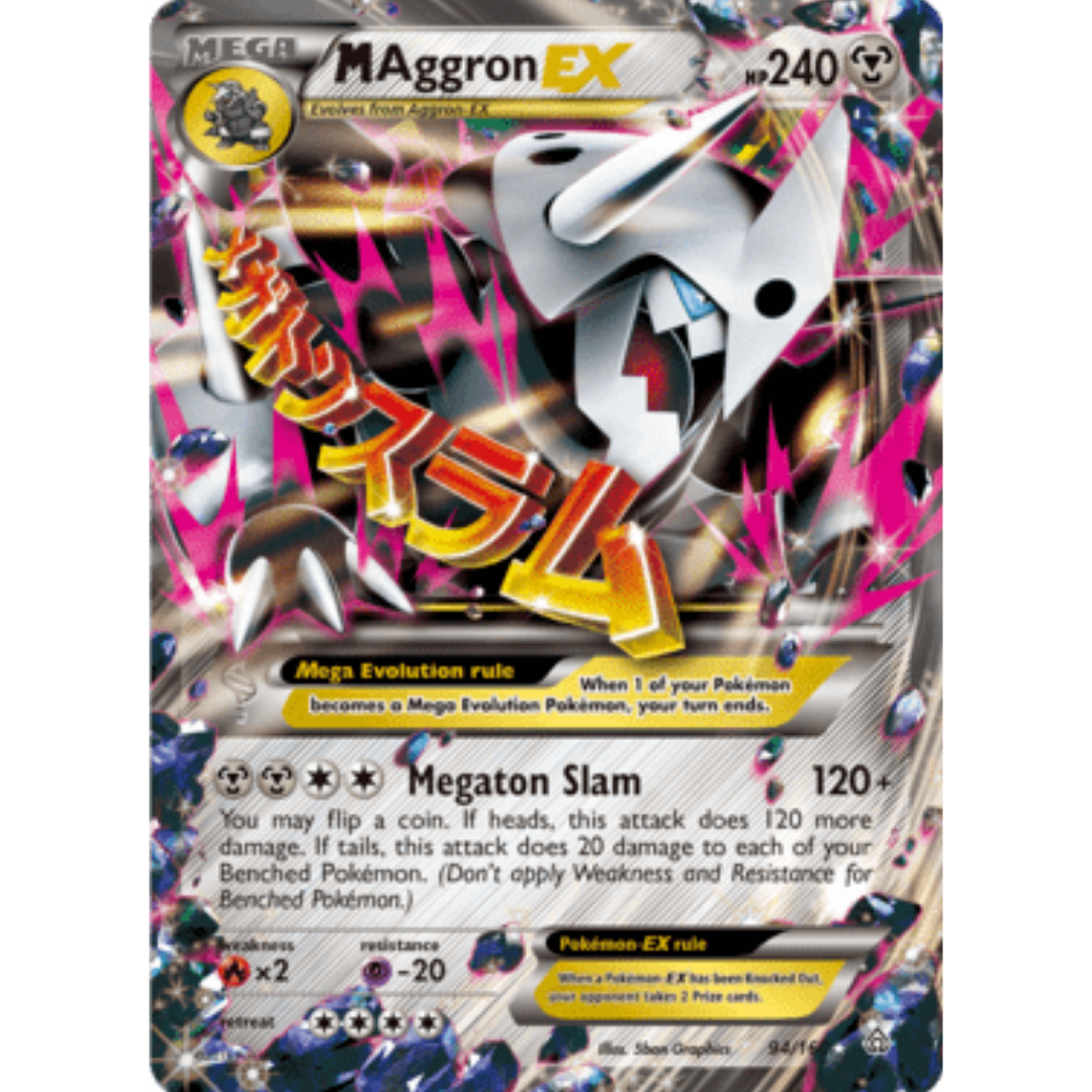 M Aggron EX 094/160 - Holofoil XY Primal Clash - Ultra Rare