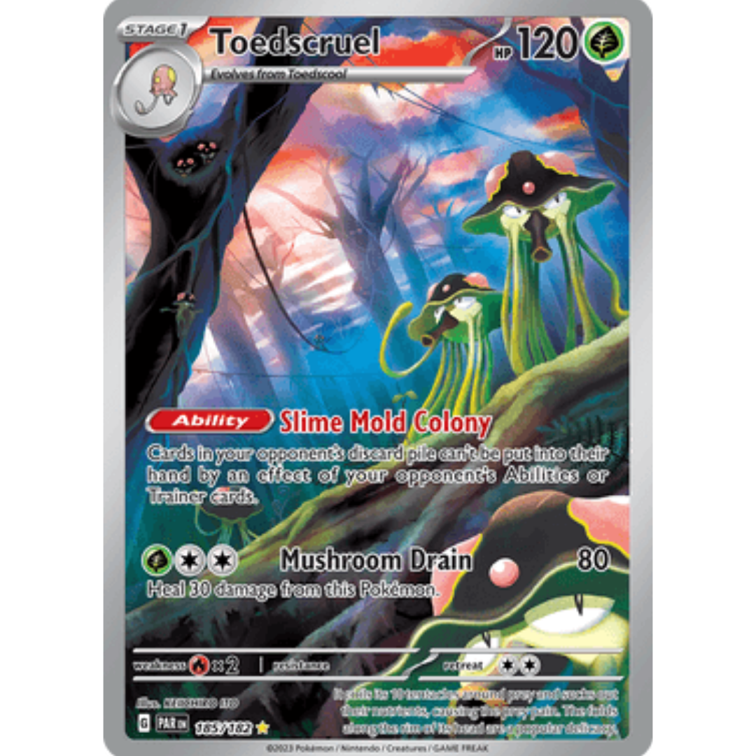 Toedscruel 185/182 - Holofoil SV04 Paradox Rift - Illustration Rare