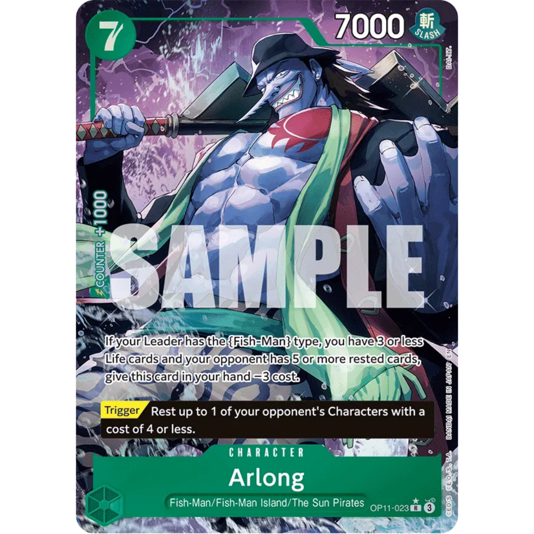 Arlong (Alternate Art) (OP11-023) - A Fist of Divine Speed Foil